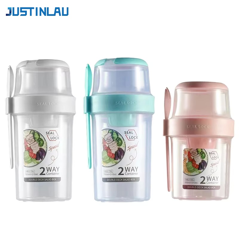 Food Storage Oven Safe - JUSTINLAU Boîte à salade portable pour