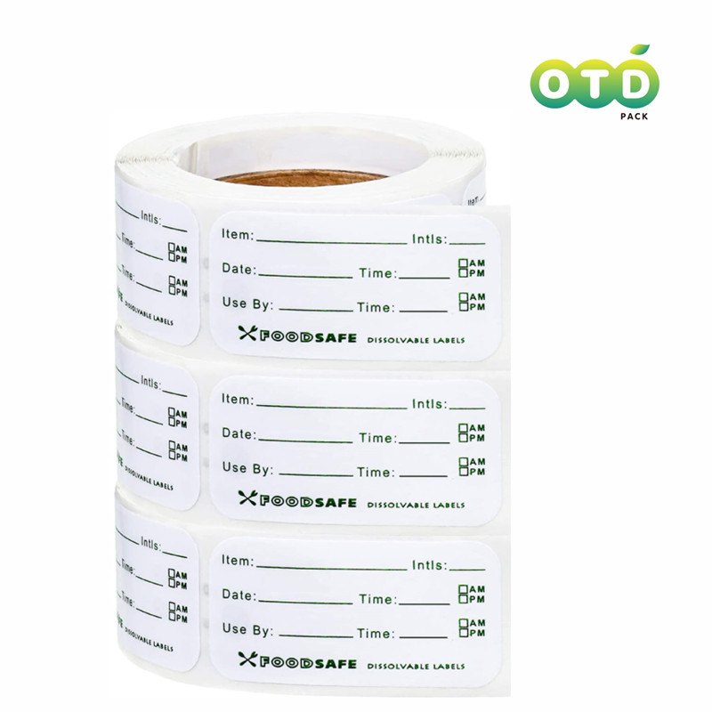 Food Storage Labels - Étiquettes adhésives amovibles pour stockage des