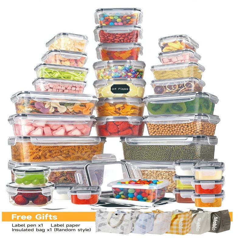 Food Storage Meals - Ensemble de 48 contenants alimentaires sans