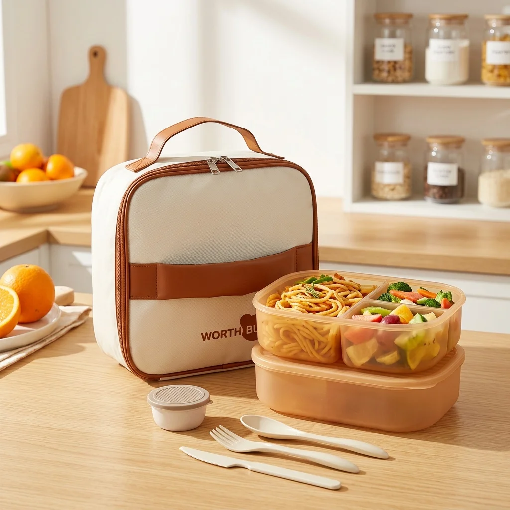 Boîte à bento en plastique amo - Food Storage With Dividers avis et prix