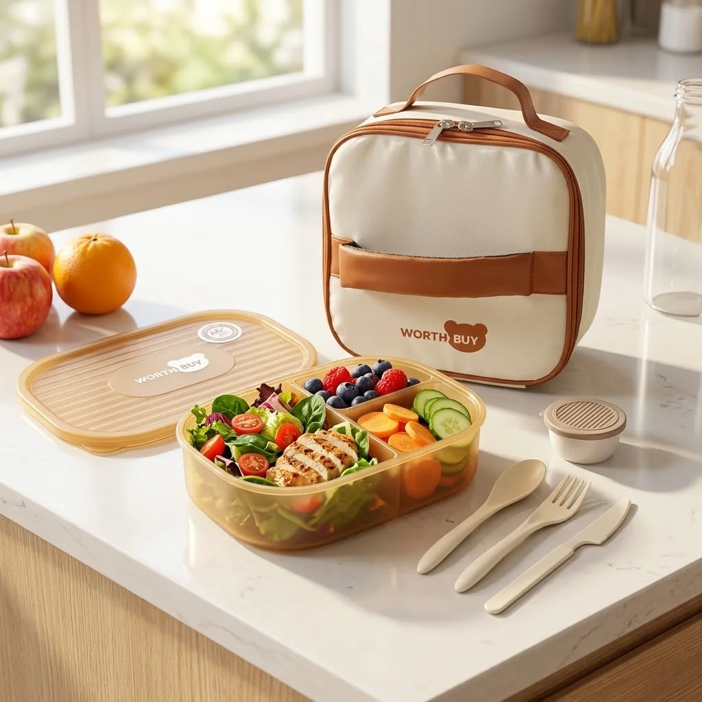 Boîte à bento en plastique amo - Food Storage With Dividers avis et prix