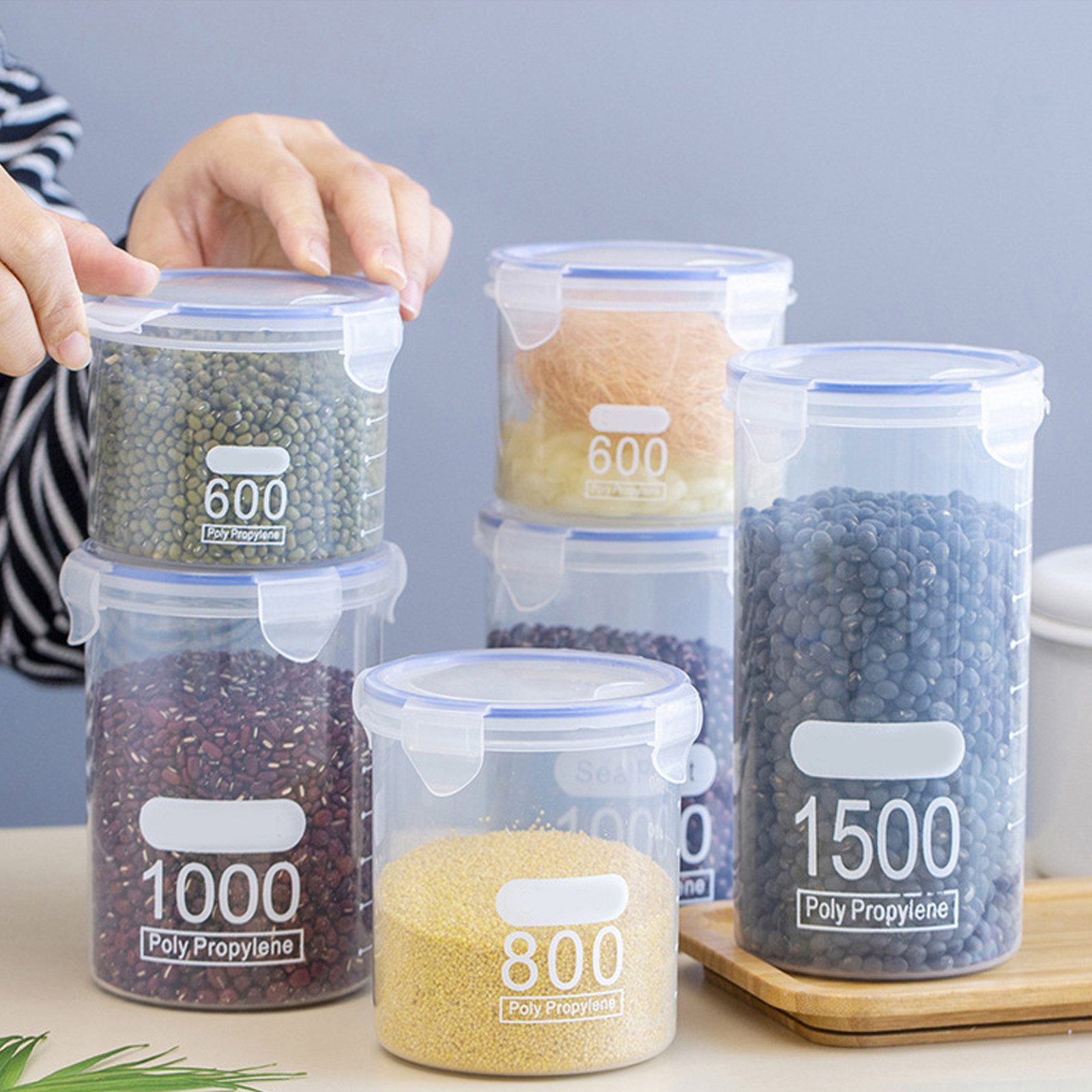 6 pots de conservation herméti - Food Storage Containers avis et prix
