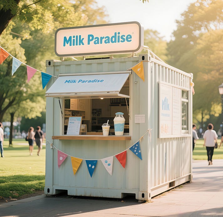 Kiosque à café préfabriqué en  - Food Storage Containers avis et prix