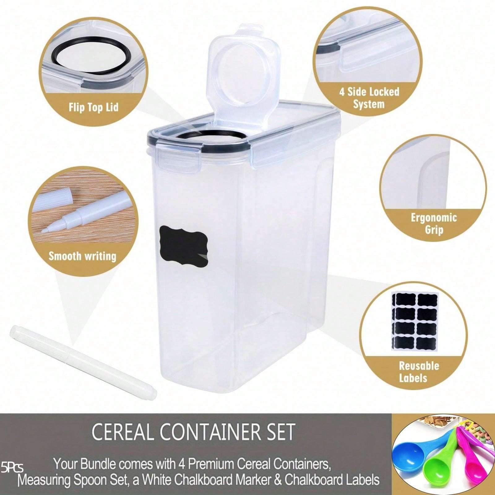 Lot de 4 contenants hermétique - Food Storage Meals avis et prix