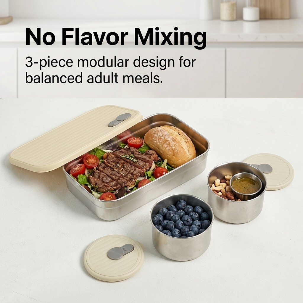 Boîte à bento en acier inoxyda - Food Storage Oven Safe avis et prix