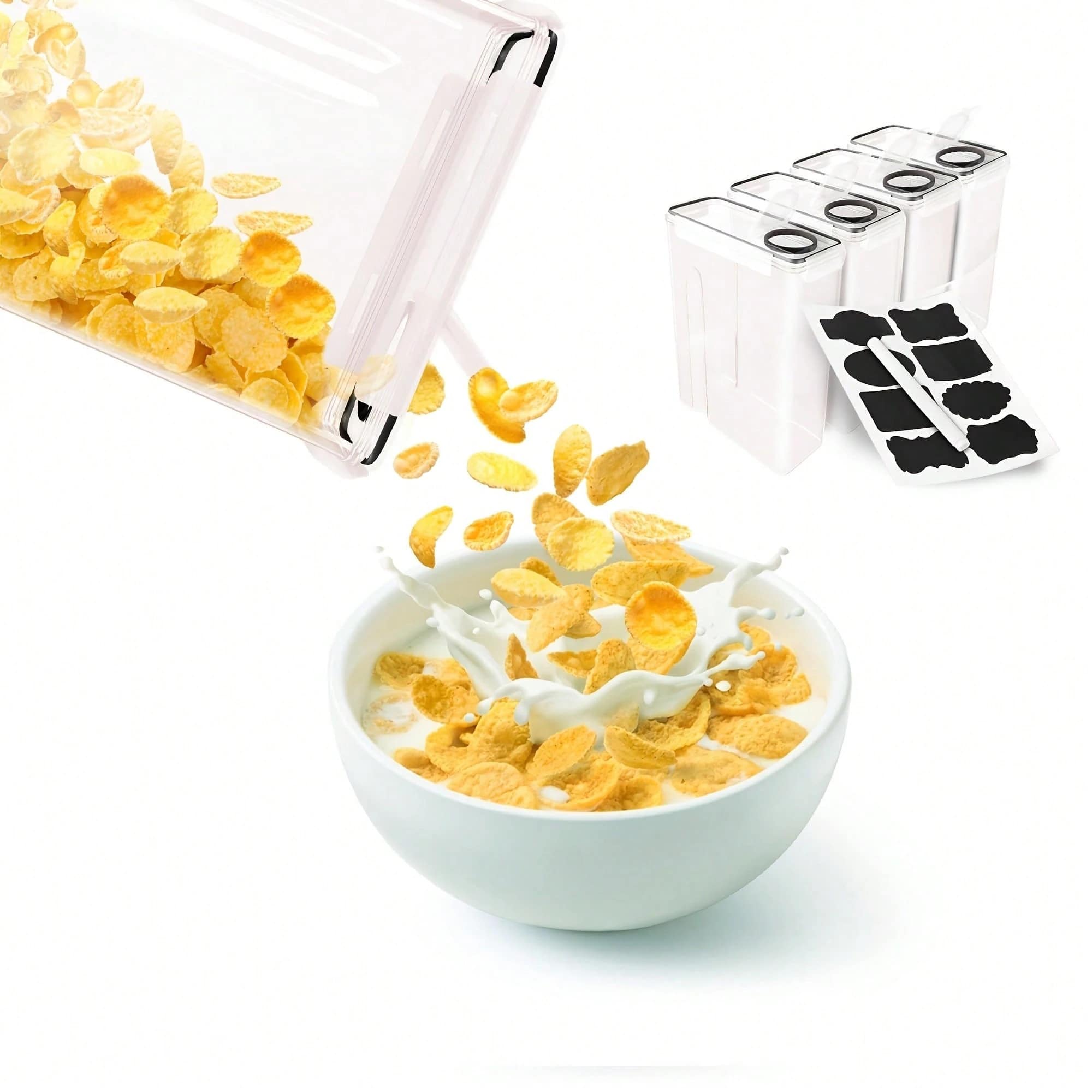 Ensemble de 4 boîtes hermétiqu - Food Storage Labels avis et prix