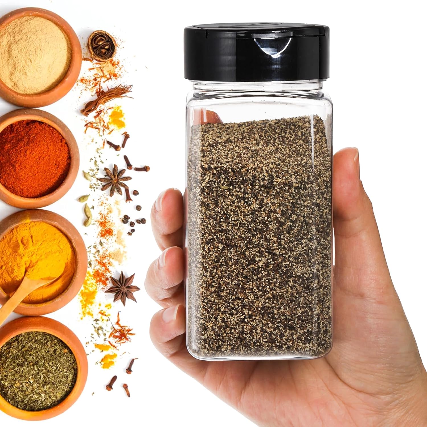 Grands pots à épices carrés en - Food Storage Meals avis et prix