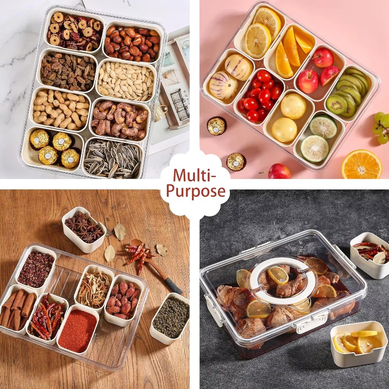Boîte de service en plastique  - Food Storage With Dividers avis et prix