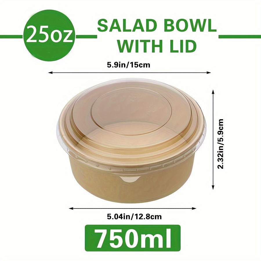 Bols en papier avec couvercles - Food Storage Meals avis et prix